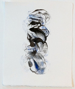 encaustic monotype on paper